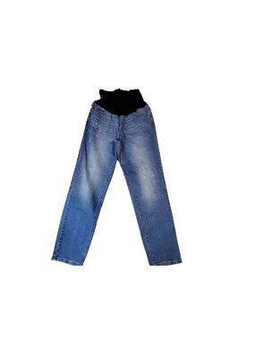 Isabel By Ingrid & Isabel Maternity 90s Straight Jeans Sz 6 Blue Comfort Stretch